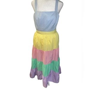 SOLD English Factory Women's Colorblock Midi Dress